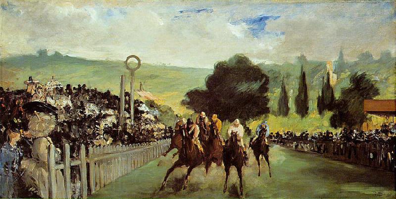 Edouard Manet Course De Chevaux A Longchamp